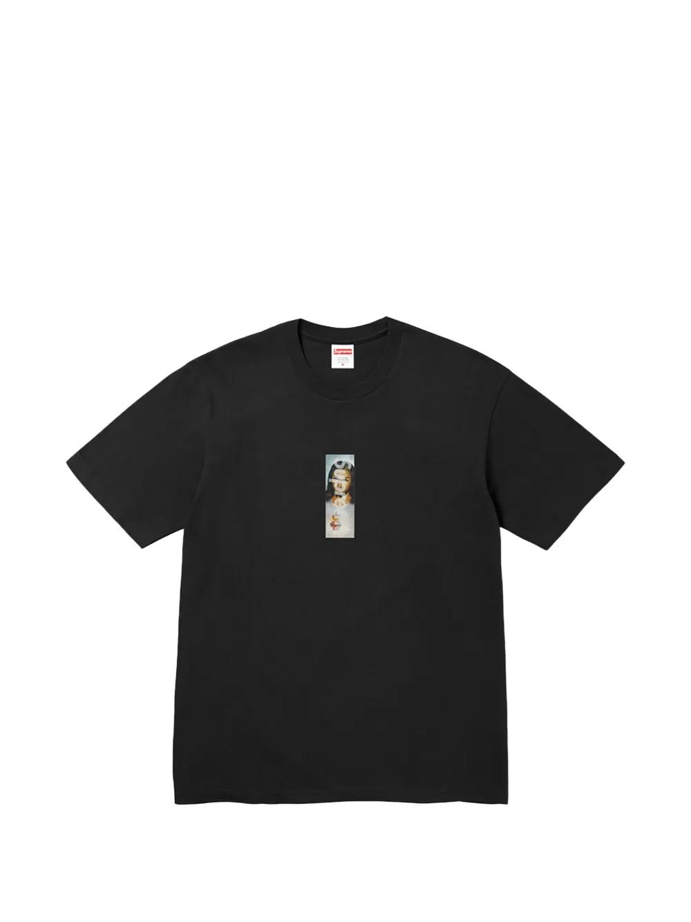 Supreme Prayer Card Box Logo T-Shirt in Black for Men | Lyst