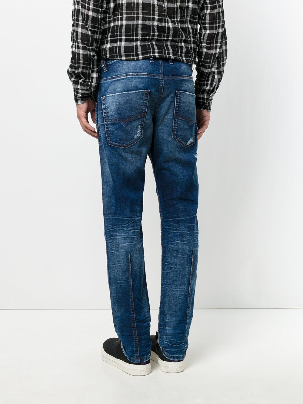 DIESEL Denim Krooley Cb-ne Sweat Jeans in Blue for Men - Lyst
