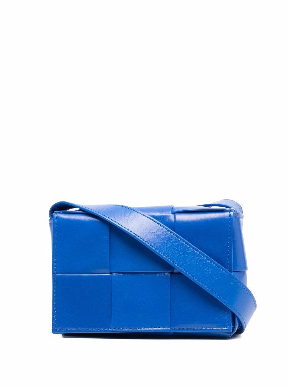 Bottega Veneta Mini Cassette Shoulder Bag in Blue for Men | Lyst