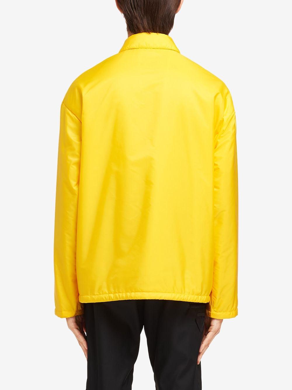 Prada Re-nylon Lightweight Jacket in Yellow for Men | Lyst