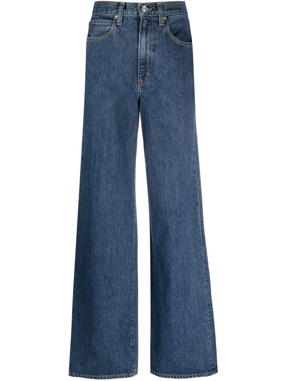 SLVRLAKE Denim Eva High-rise Super Wide-leg Jeans in Blue | Lyst