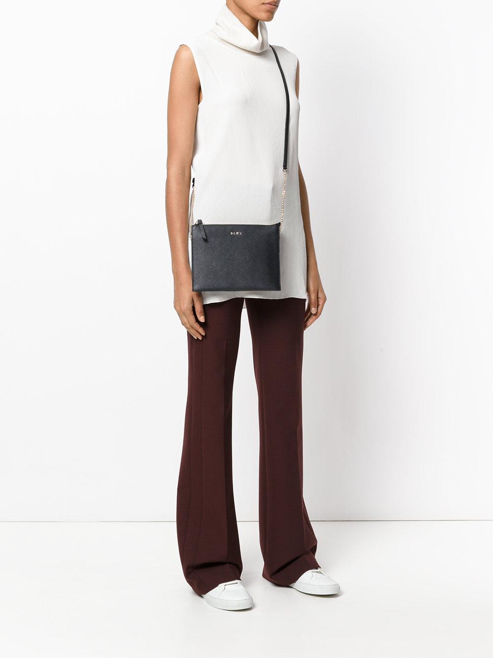 dkny flat top zip crossbody