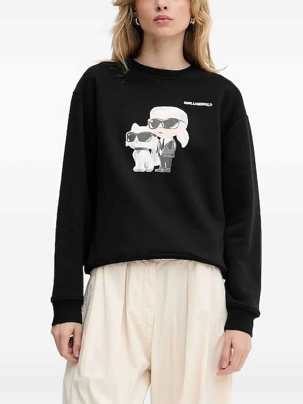Tシャツ・カットソー KARL LAGERFELD Women Sweater 205W1812999 Black KARL LAGERFELD UNISEX LOGO T-SHIRT | Black Women's T-shirt