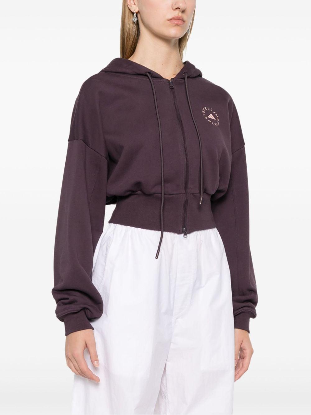Adidas maroon cropped hoodie discount