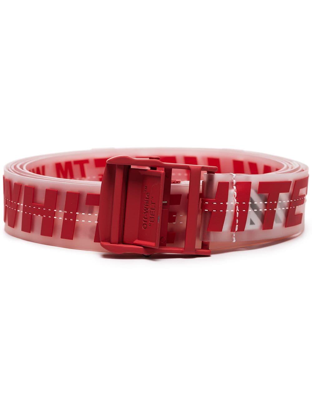 Cintura Industrial con stampaOff-White c/o Virgil Abloh in Gomma da Uomo  colore Rosso | Lyst