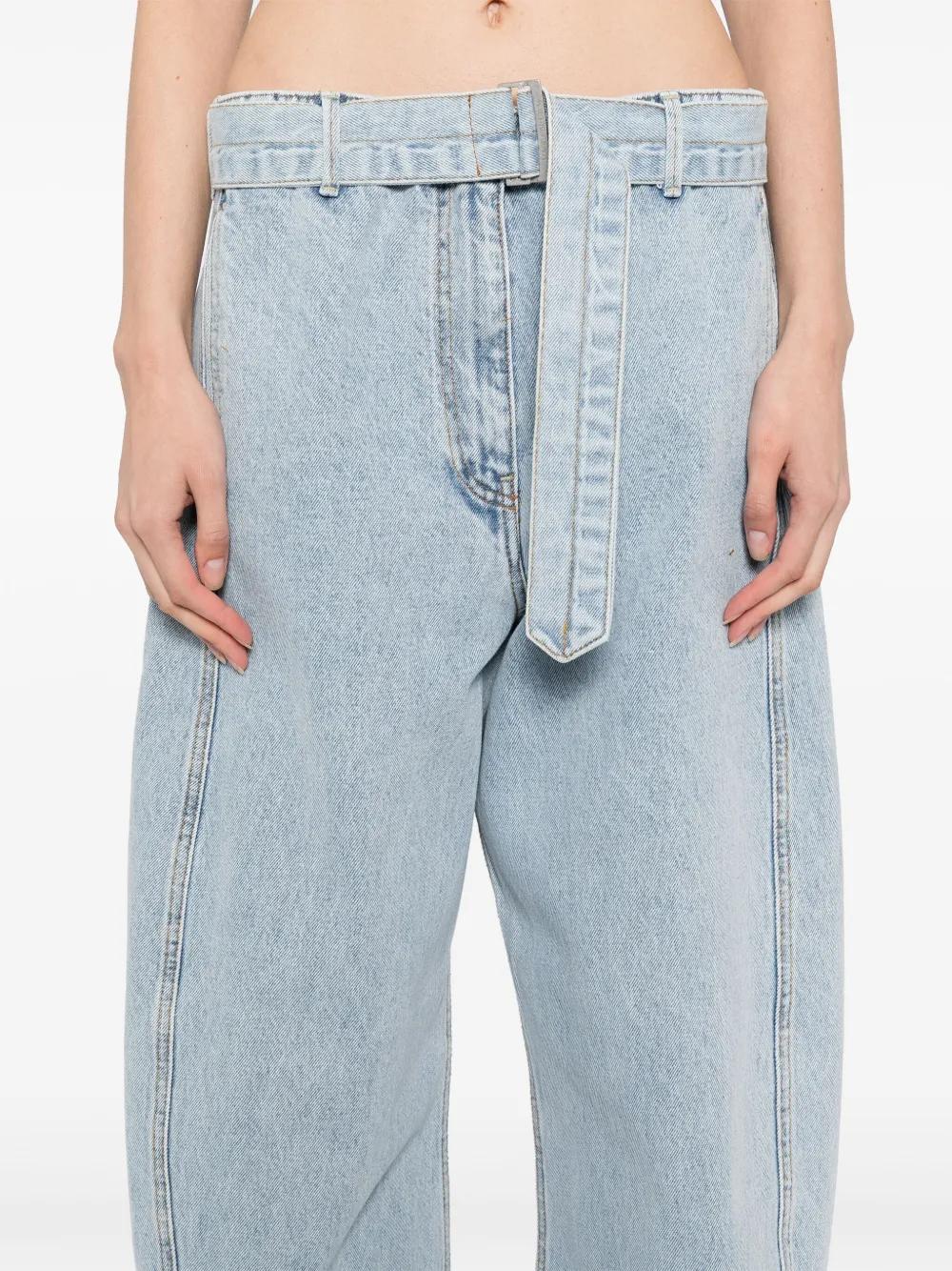 【Magda Butrym】ストレートジーンズ Straight leg denim pants in light blue