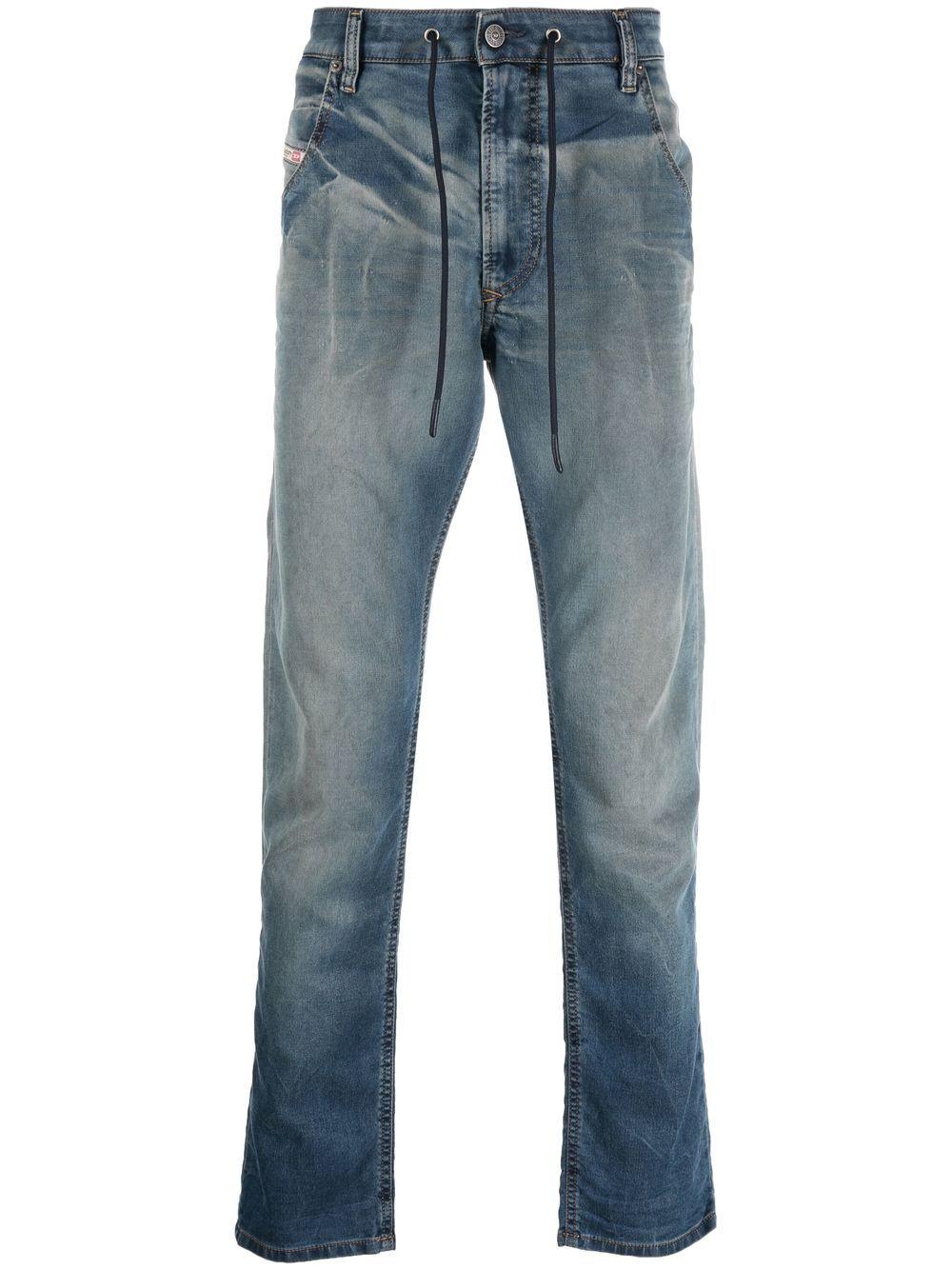 DIESEL Denim Krooleyyne Tapered Jeans in Blue for Men Lyst UK