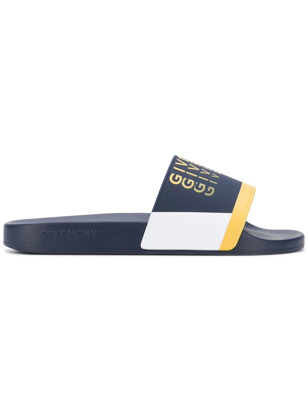 Chanclas Paris Givenchy de hombre de color Azul - Lyst