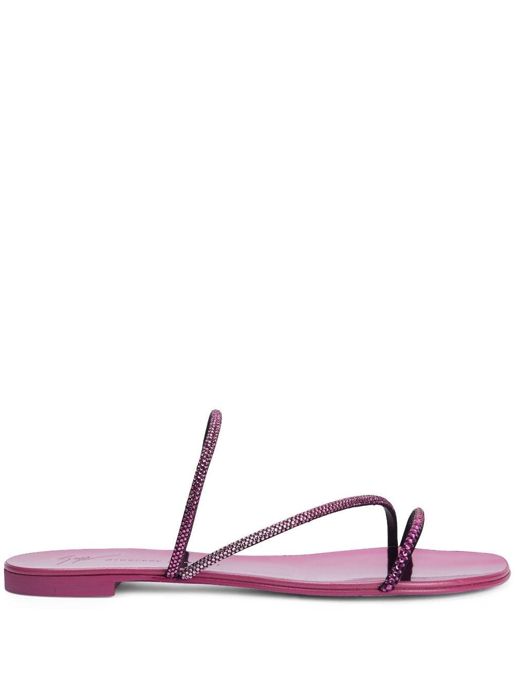 Giuseppe Zanotti Crystal-embellished Sandals in Pink Lyst UK