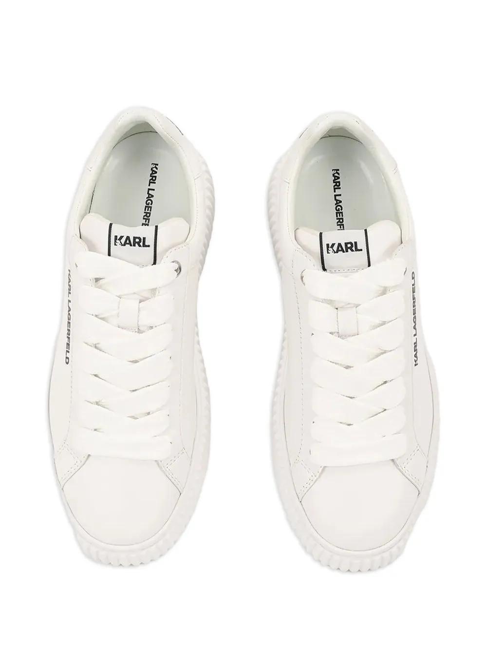 【KARL LAGERFELD】ローカットスニーカー KARL LAGERFELD PARIS Men's Embroidered Signature Logo