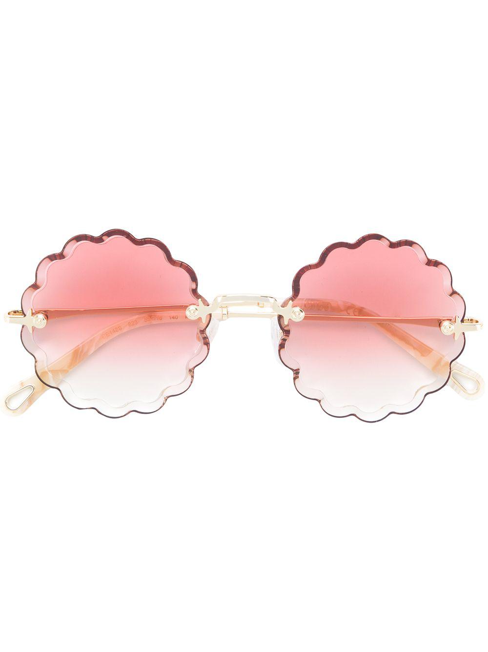 Chloé Rosie Flower Shaped Sunglasses in Pink Lyst UK