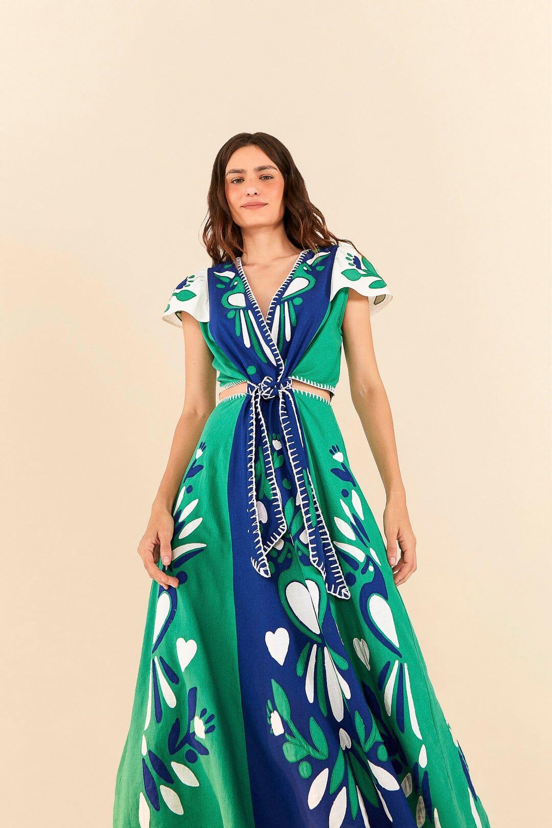Country road dotted floral maxi hot sale