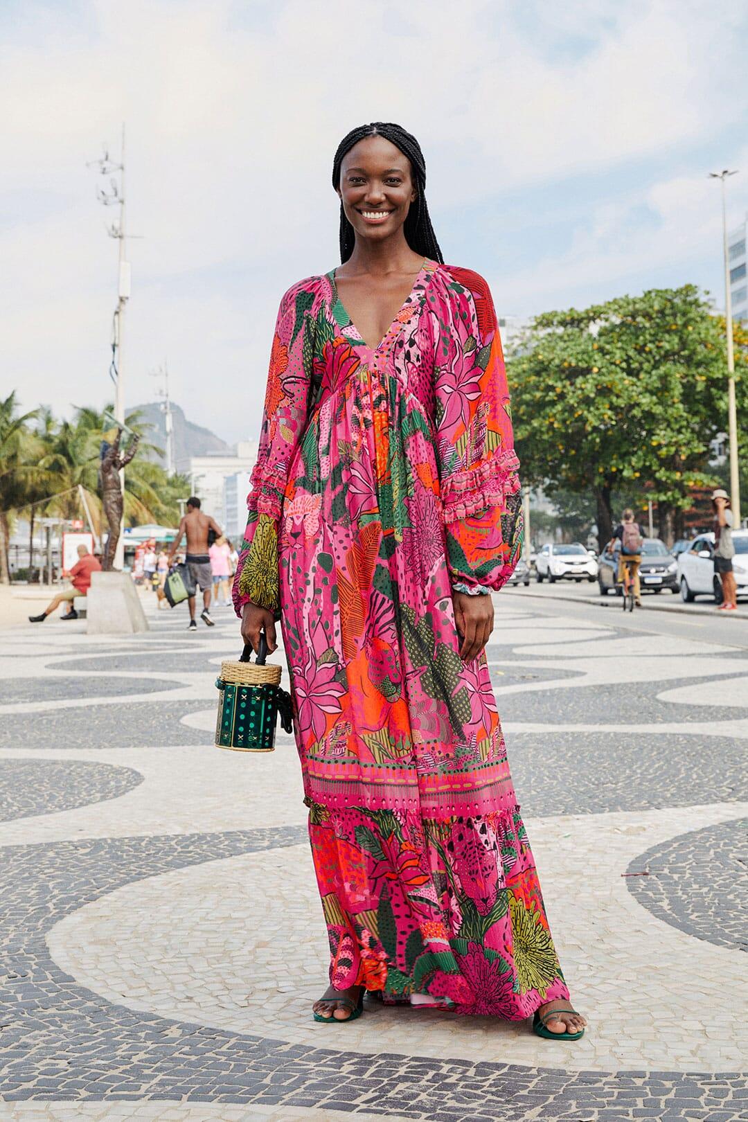 FARM Rio Pink Cool Leopards Maxi Dress | Lyst