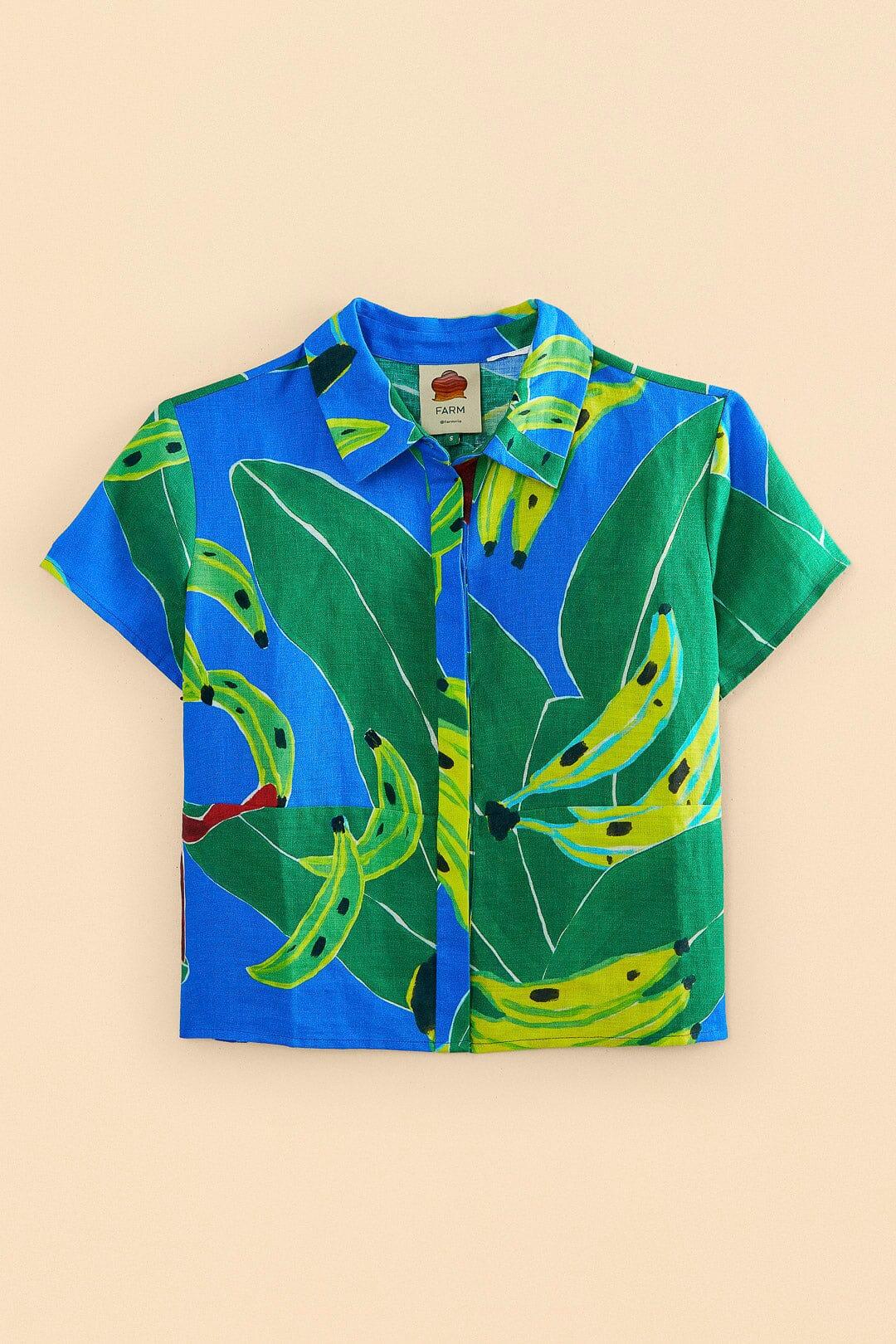 Blue hotsell banana shirt
