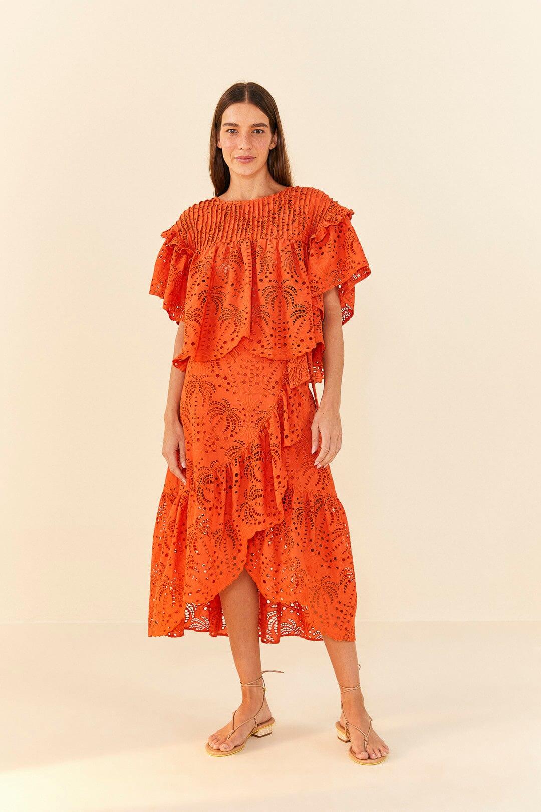 Orange Tree Skirt 
