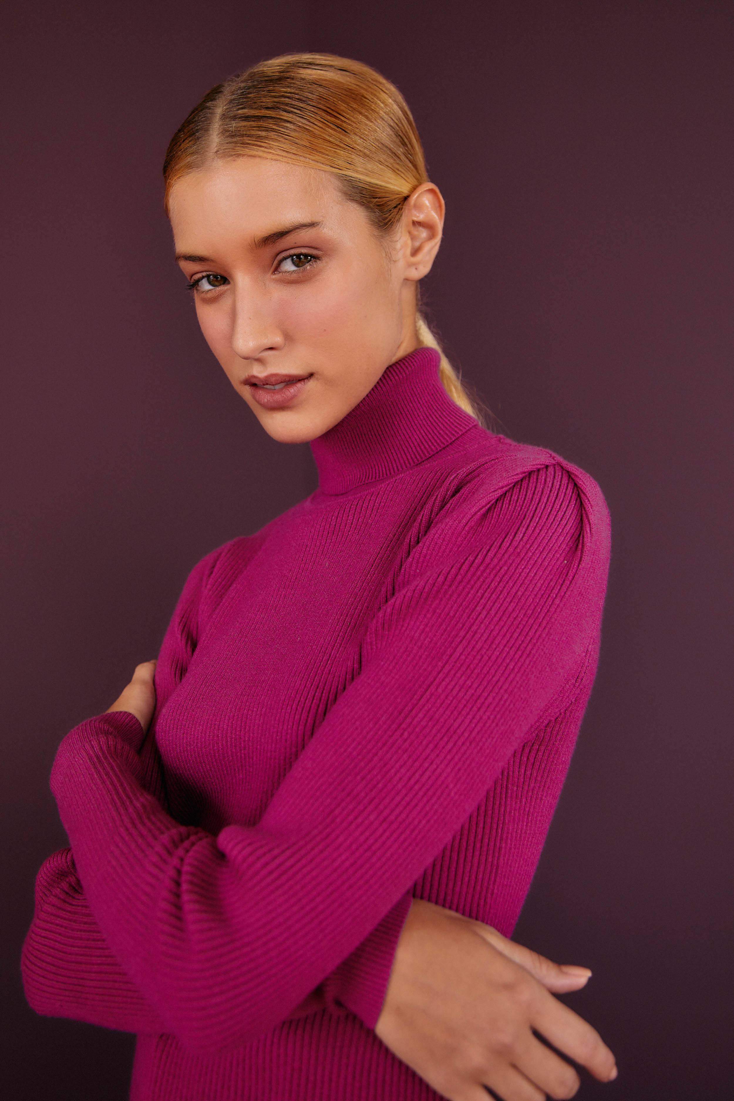 FARM Rio Knit Blouse in Purple Lyst