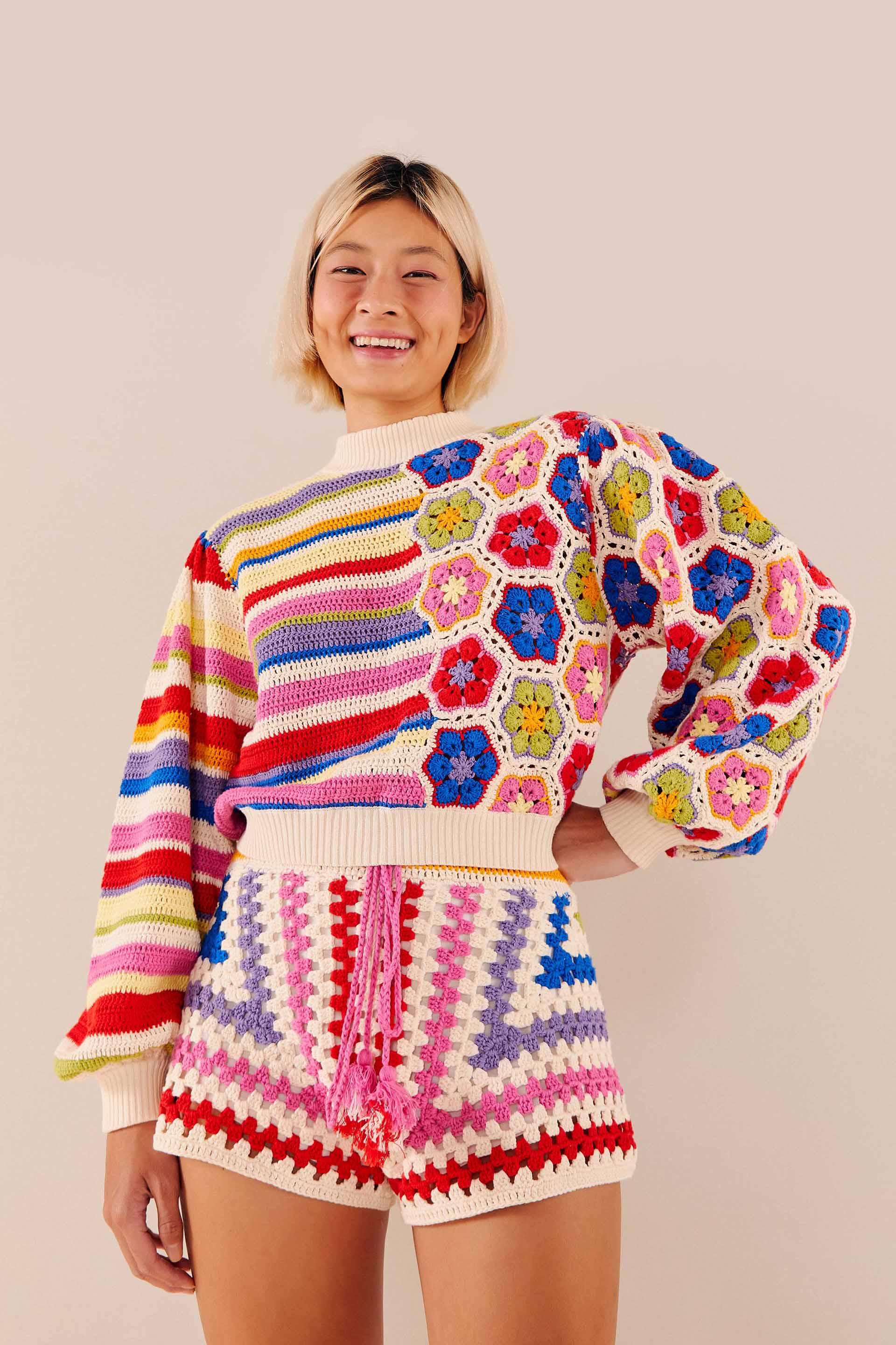 FARM Rio Rainbow Crochet Squares 
