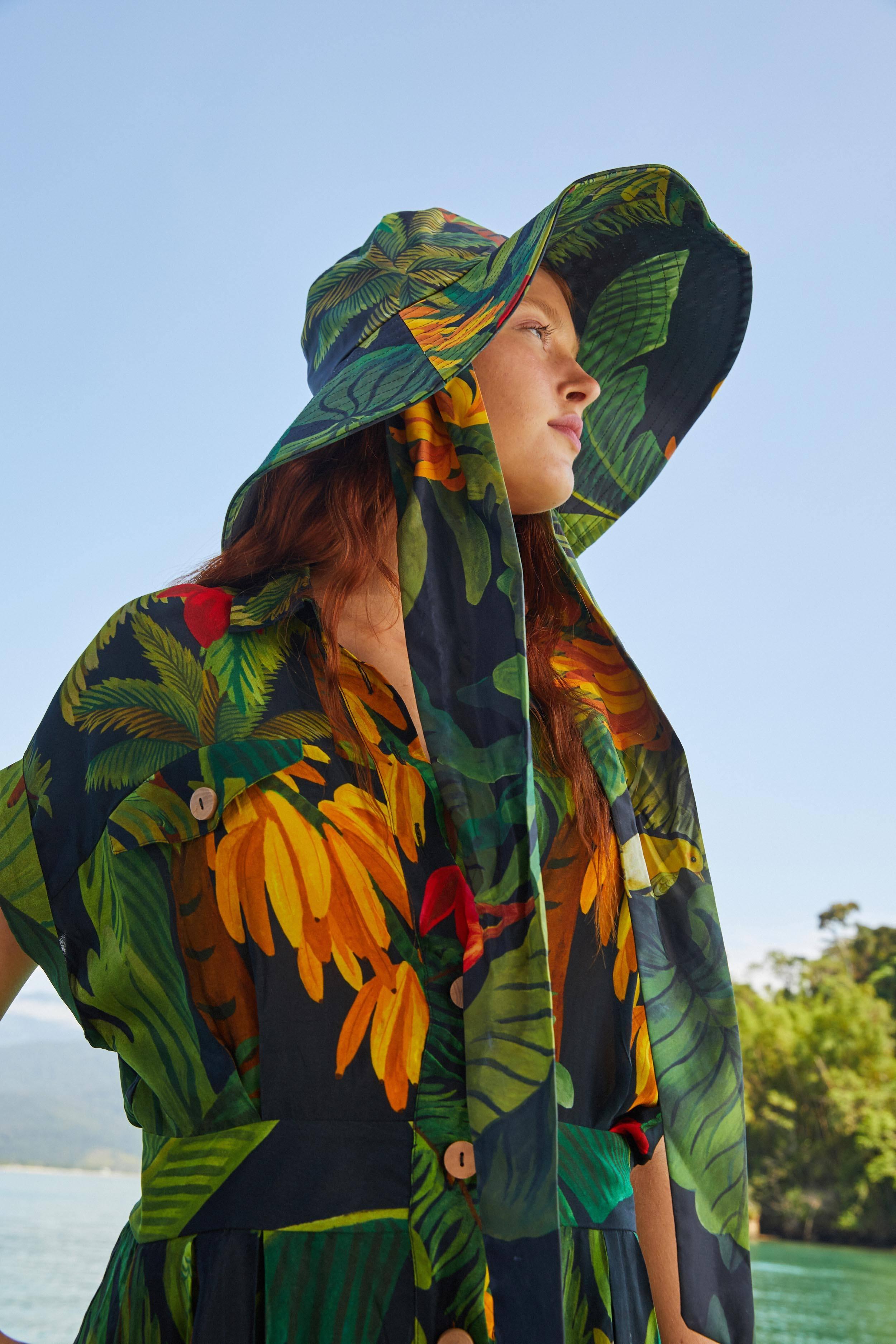 FARM Rio Hat in Cocoa Forest (Green) | Lyst