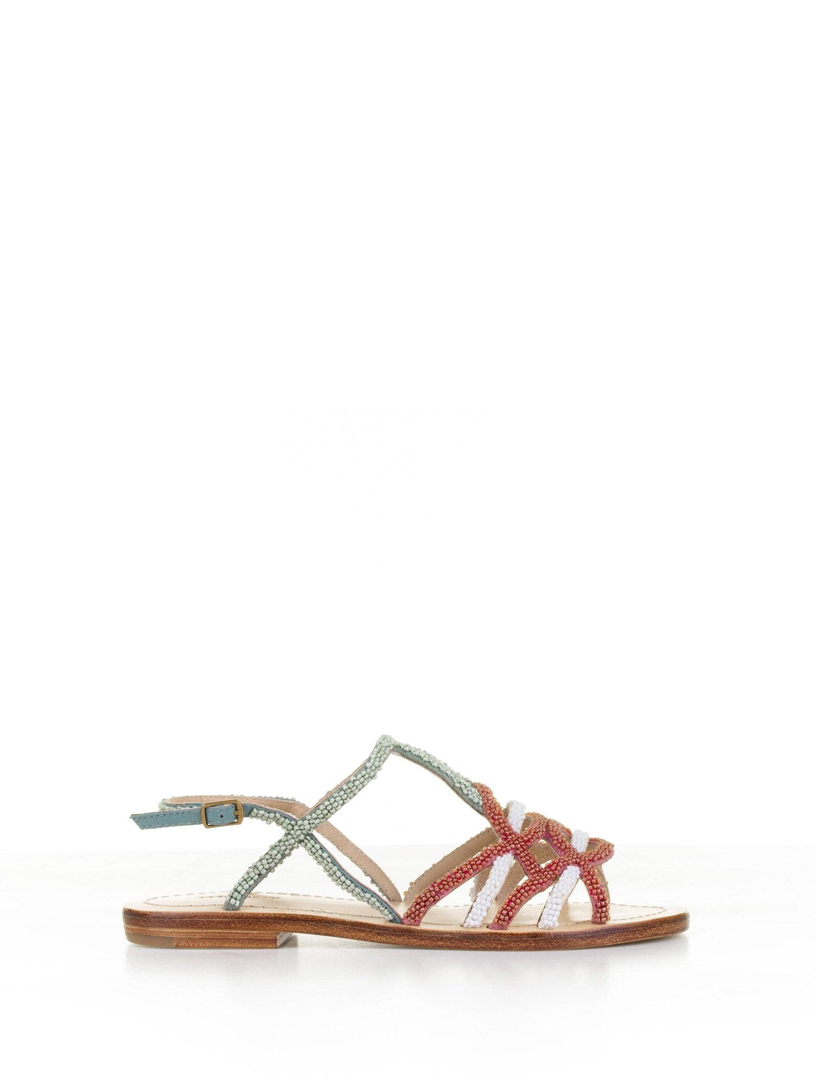 シューズ・サンダルその他 MALIPARMI Woman Flat sandals Blue SX096290934 80B99 MALÌPARMI | Blue Women's Sandals | YOOX