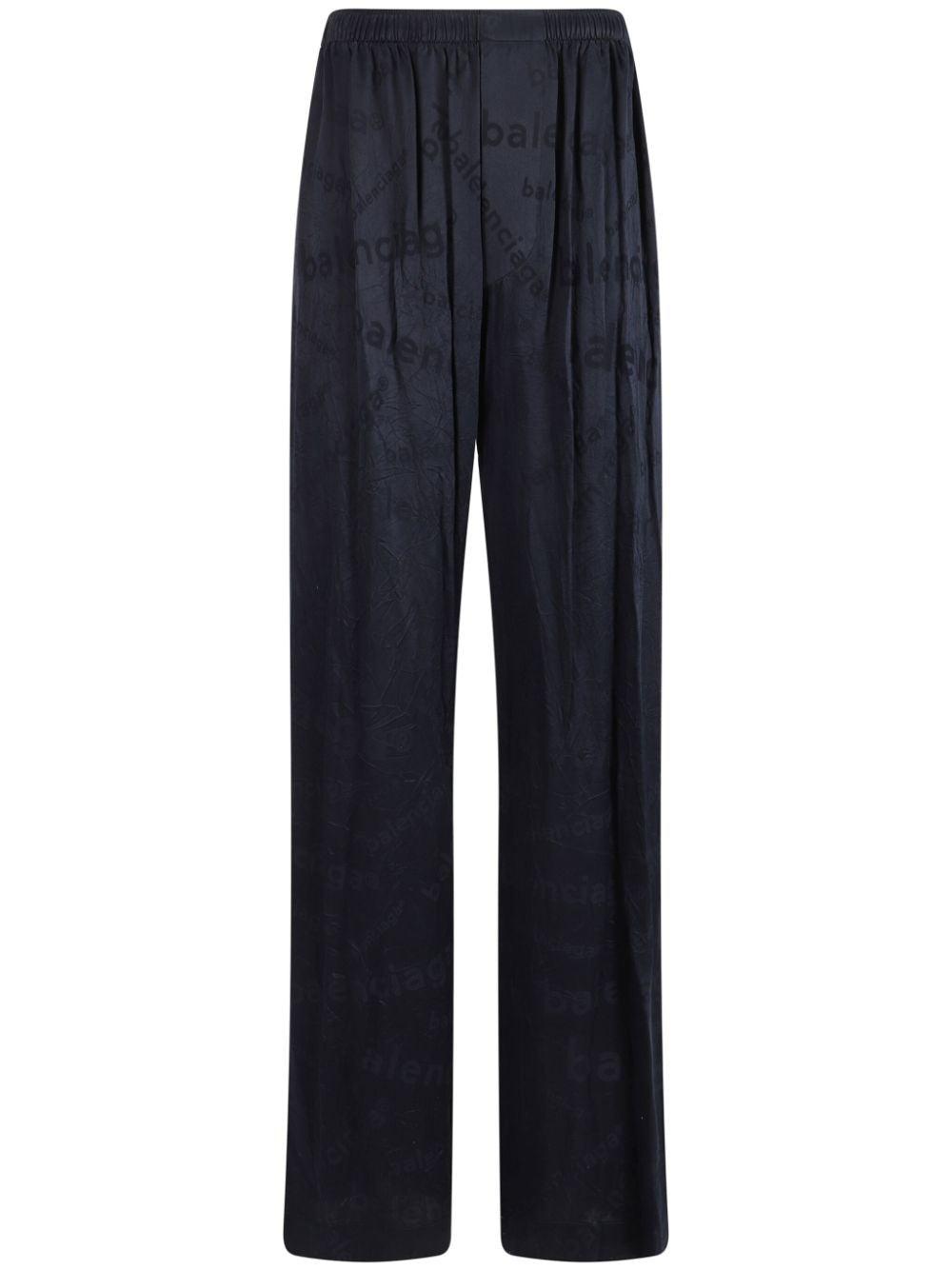 【送料&関税込】Balenciaga Midnight Blue Silk Pyjama Pant Balenciaga Midnight Blue Silk Pyjama Pant | italist, ALWAYS