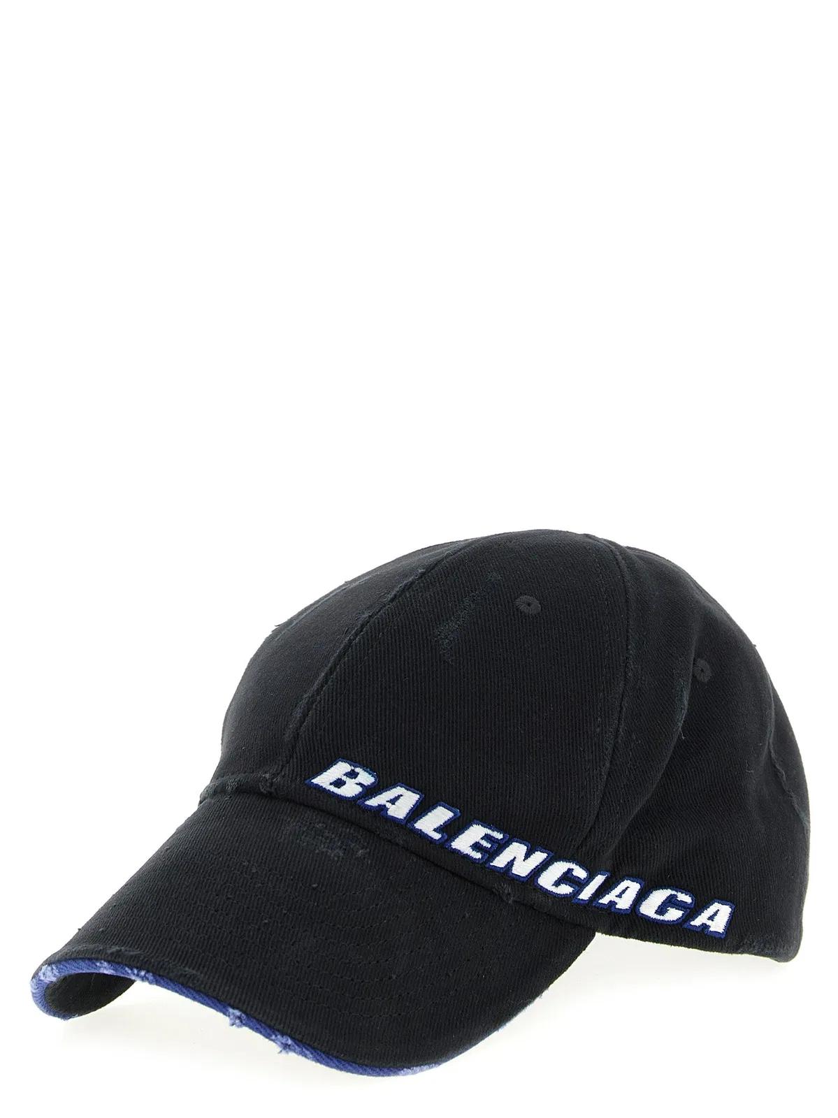 Balenciaga Logo Cap in Black for Men | Lyst