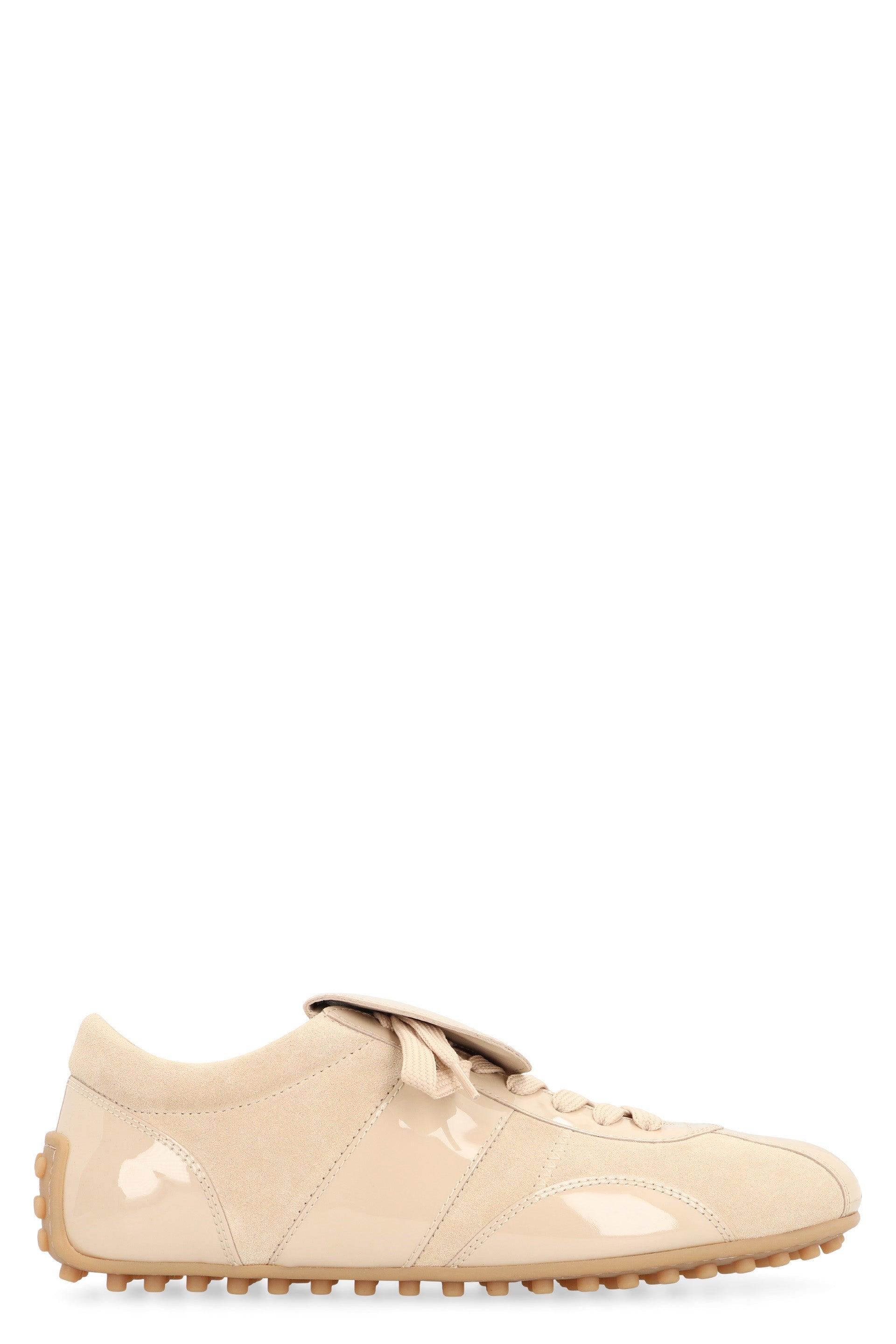 Tod's T-marathon Suede Sneakers in Natural Lyst
