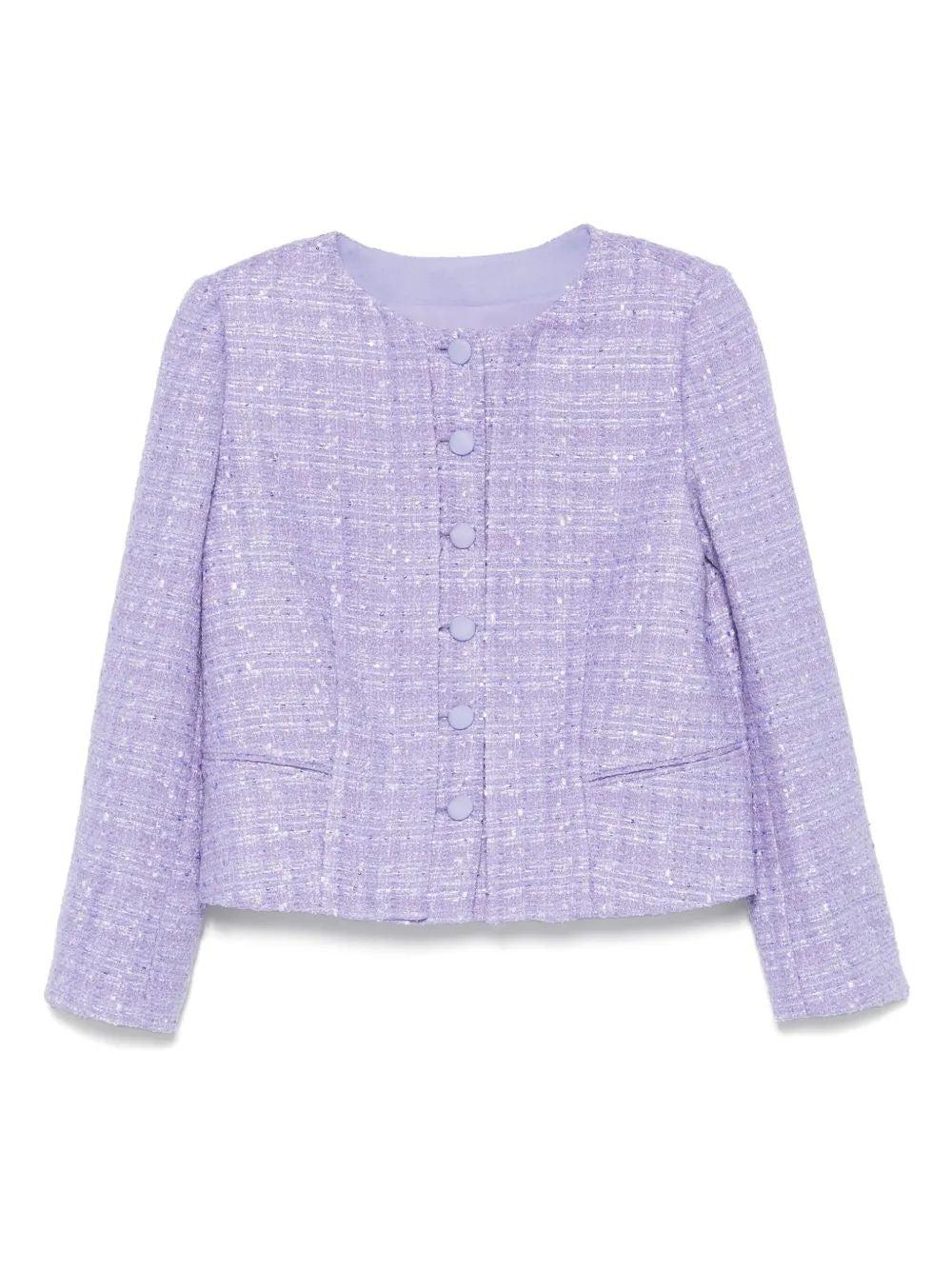 ジャケット EMPORIO ARMANI Woman Jacket Lilac EW001078AF12691 UA036 EA7 Emporio Armani Women's Puffer Jacket Purple Belted