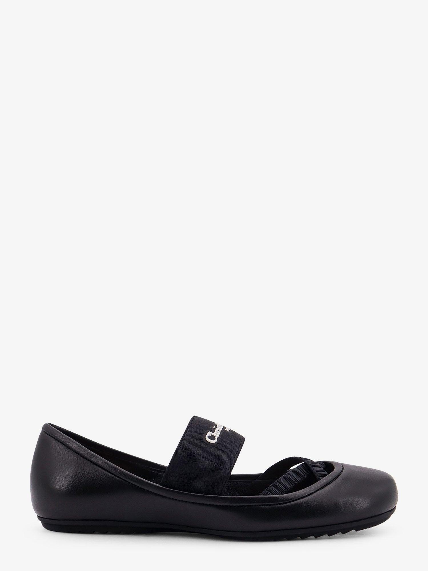 フラットシューズ DIOR Shade leather ballerinas with elastic bands Bianco Dior Dior Shade Leather Ballerinas With Elastic Bands in