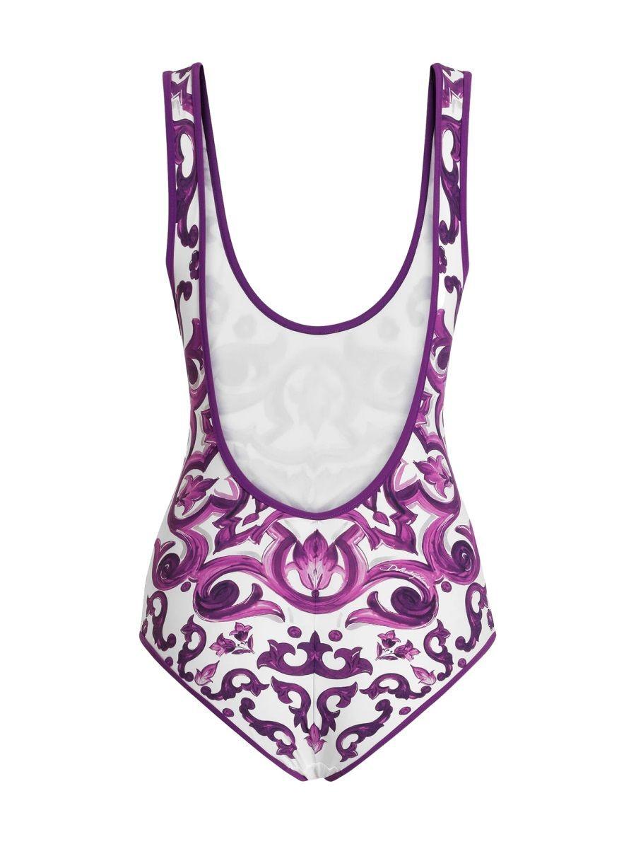 ワンピース DOLCE&GABBANA One-piece swimsuit with DG logo and laces in Black for Women