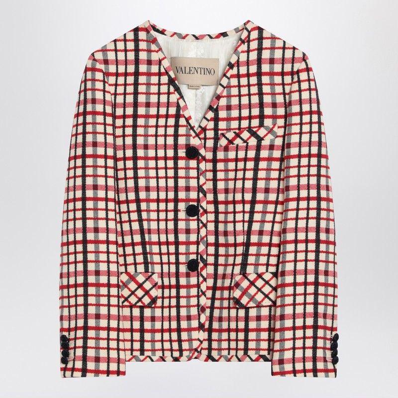 ジャケット VALENTINO GARAVANI MACRO PIED DE POULE TWEED JACKET Valentino Garavani Macro Pied De Poule Tweed Jacket | Saks