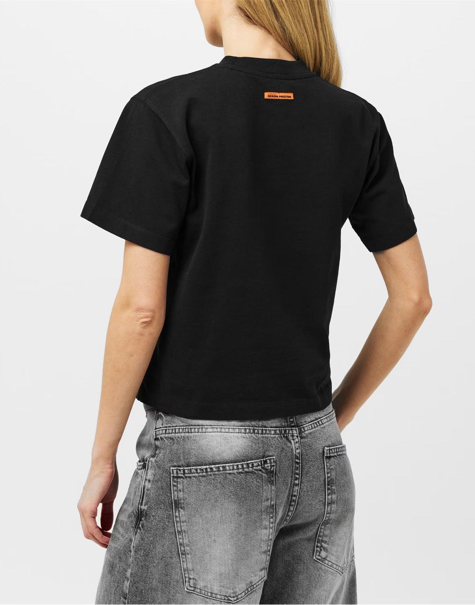 HERON PRESTON ヘロンプレストン LOGO PRINTED CROPPED T-SHIRT ロゴプリント クロップド 半袖Tシャツ カットソー ブラック レディース HWAA022C99JER001 楽天市場】HERON PRESTON ヘロン プレストン Tシャツ 半袖 カットソー