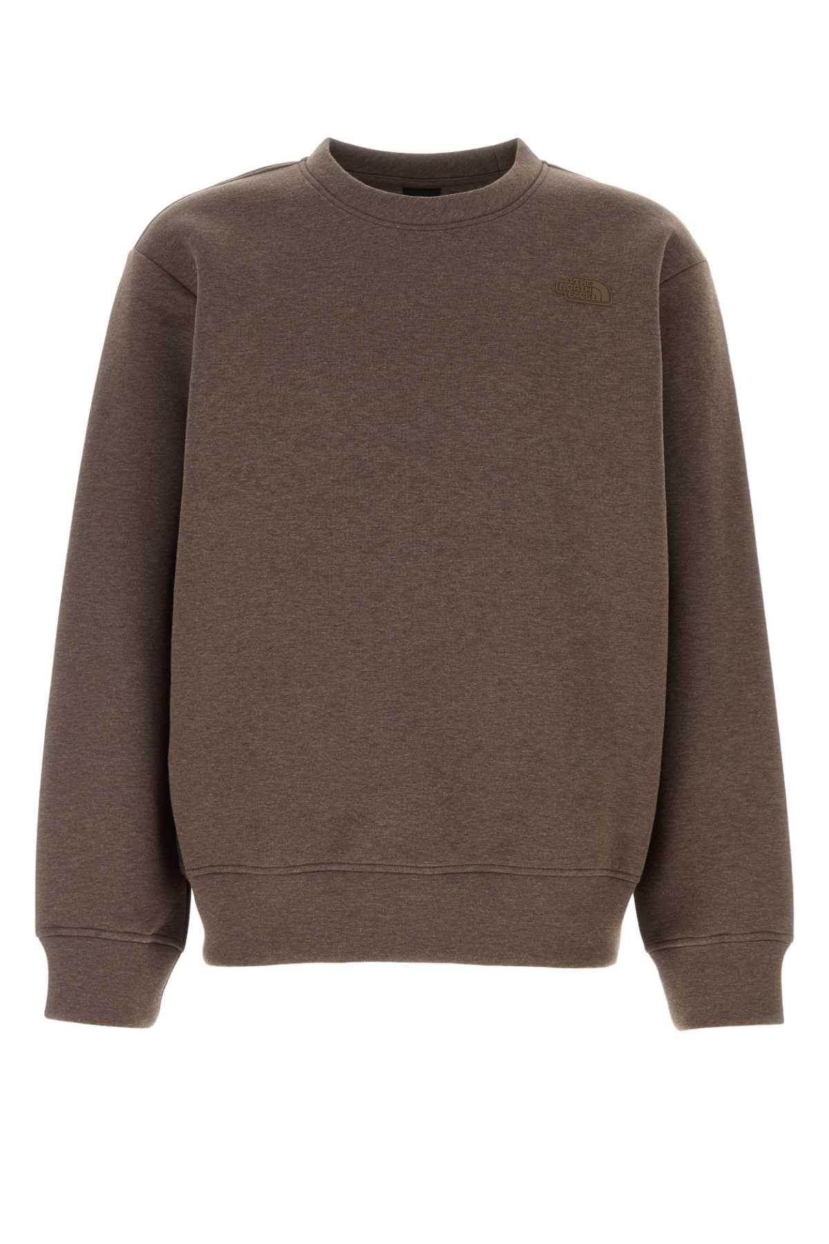 【送料&関税込】The North Face Brown Cotton Blend Sweatshirt North Face Hoodie Sweatshirt Adult M Brown Pullover Hiking