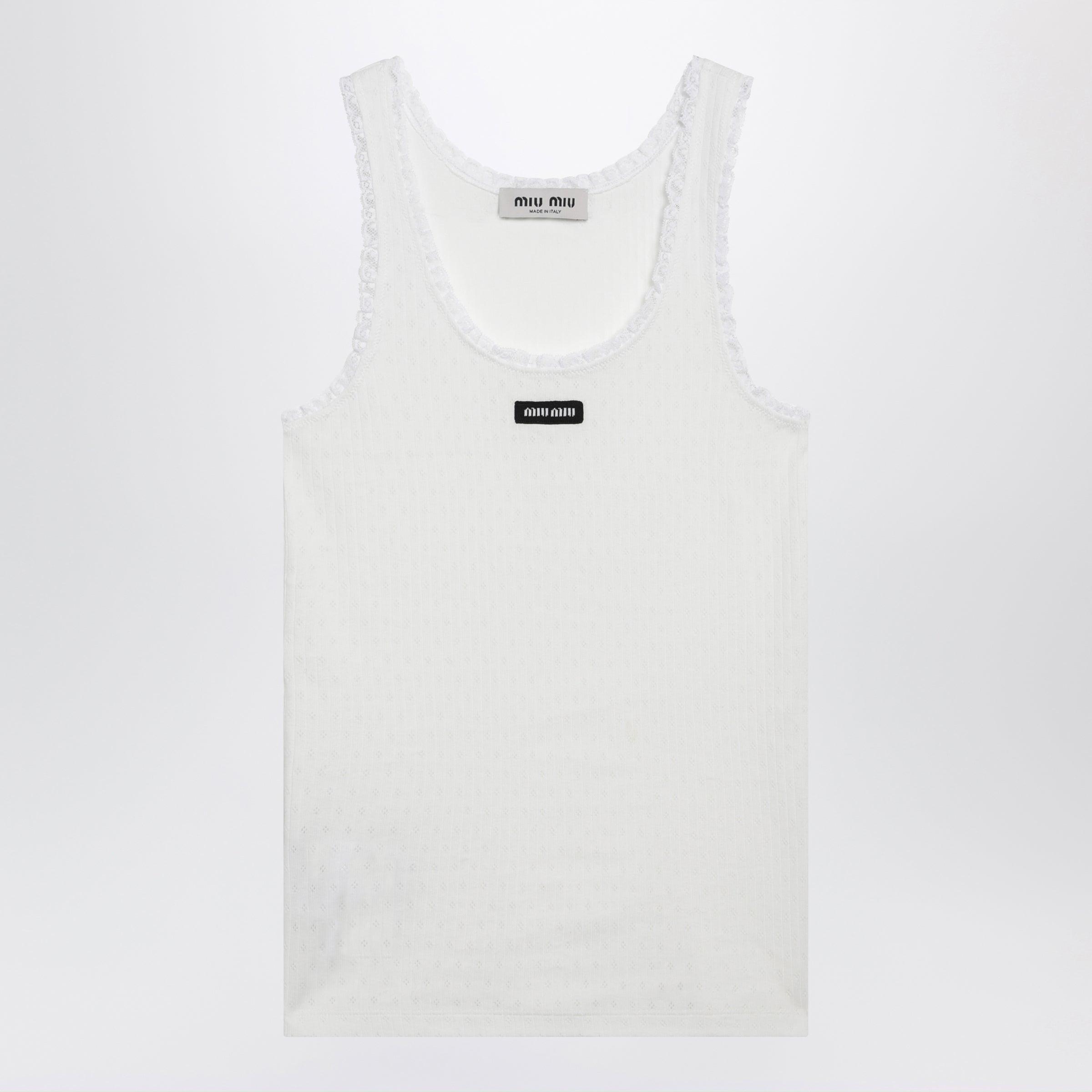 Miu Miu Sleeveless and tank tops for Women | Online Sale up to 49