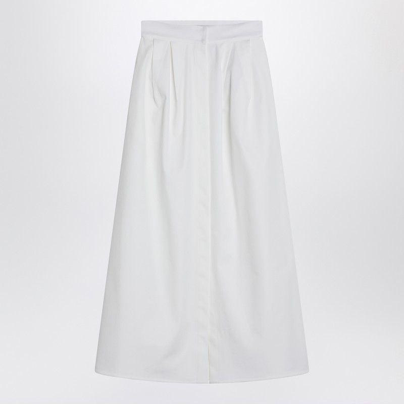 スカート MAX MARA WIDE WHITE GABARDINE SKIRT Max Mara Wide white gabardine skirt | TheDoubleF