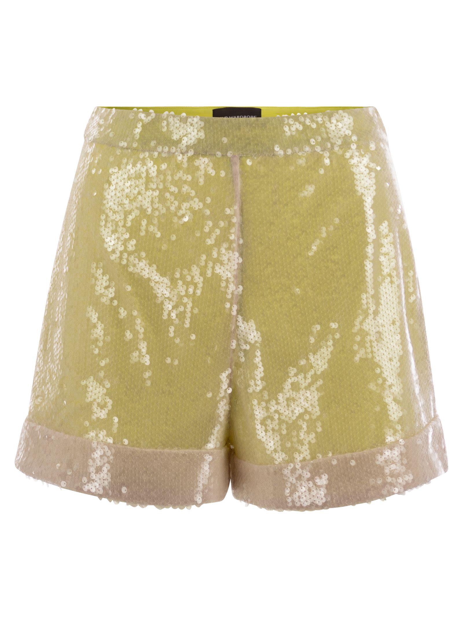 ボトムスその他 MVP WARDROBE Shorts with sequins all over MVP WARDROBE Shorts With Sequins All Over | Lyst