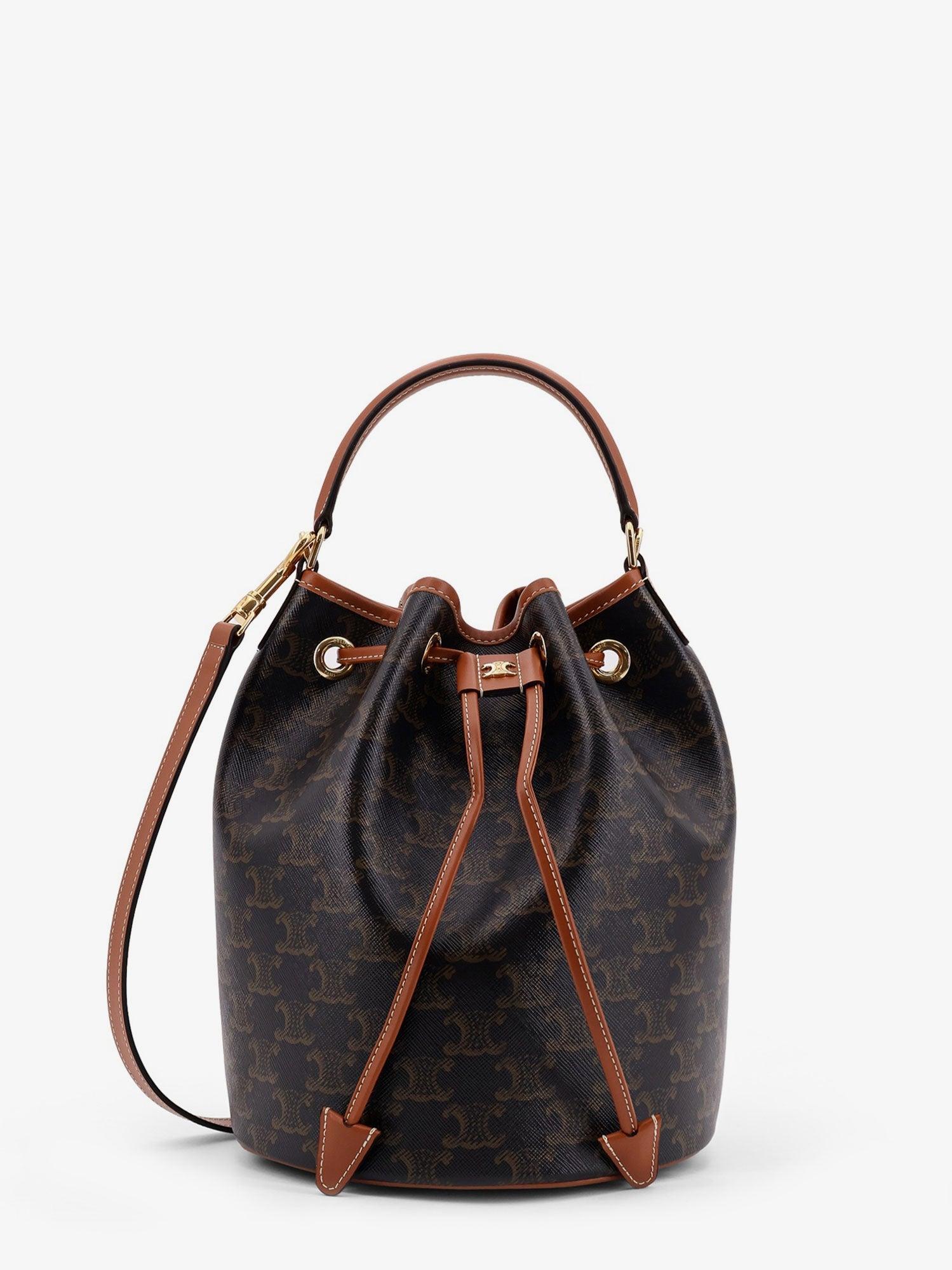 ショルダーバッグ・ポシェット Celine Clara Triomphe Canvas And Leather Bucket Bag Women's Clara bag in Triomphe canvas and calfskin | CELINE | 24S