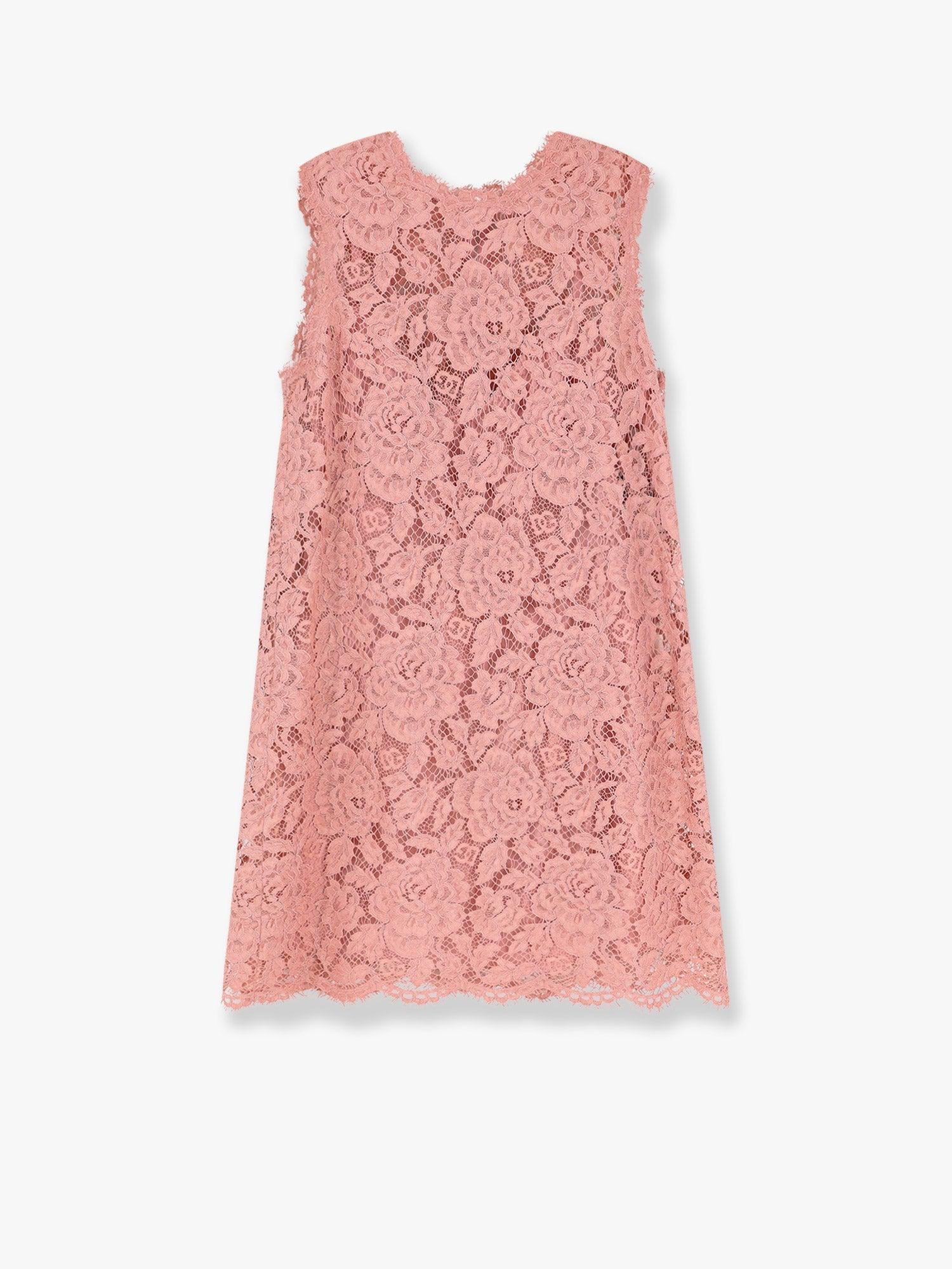 Dolce & Gabbana A Line Dg Floral Lace Dress in Pink | Lyst Dolce & Gabbana A Line Dg Floral Lace Dress in Pink | Lyst