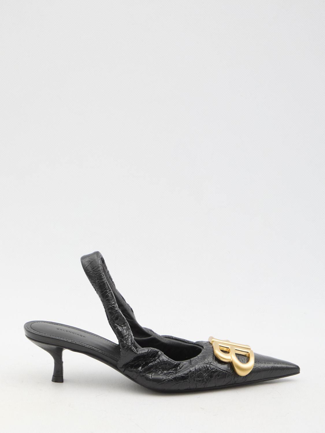 パンプス Balenciaga Black Fabric Knife Pumps Knife jersey pumps in black - Balenciaga | Mytheresa