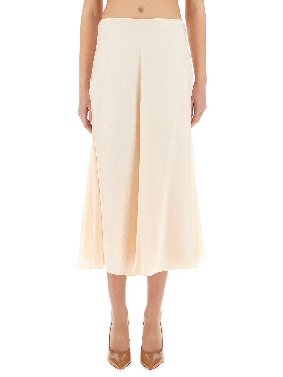 スカート Fendi Ff Silk Skirt FENDI - Ff Silk Skirt Fendi