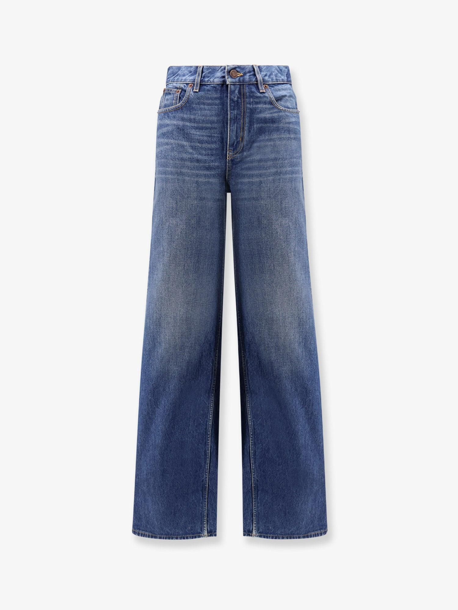 デニム・ジーパン Chloe' Jeans With Leather Logo Tag Chloé Jeans for Women | Online Sale up to 60% off | Lyst