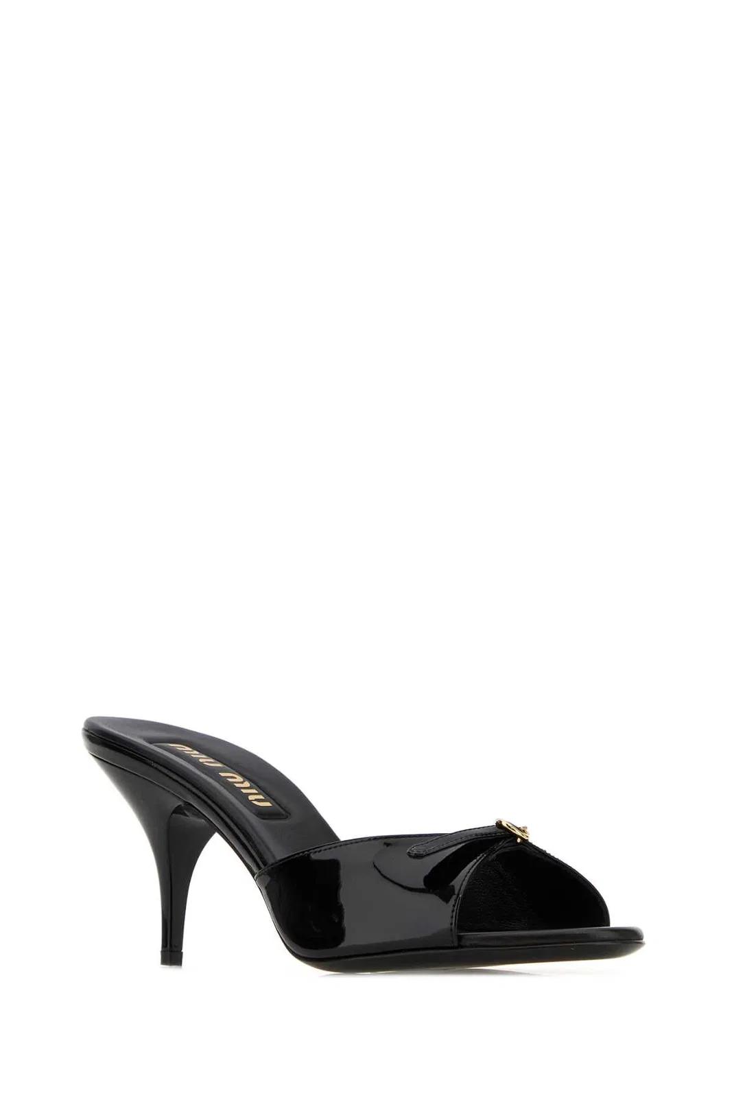 靴 miumiu 90s mule black Miu Miu Mule shoes for Women | Online Sale up to 70% off | Lyst