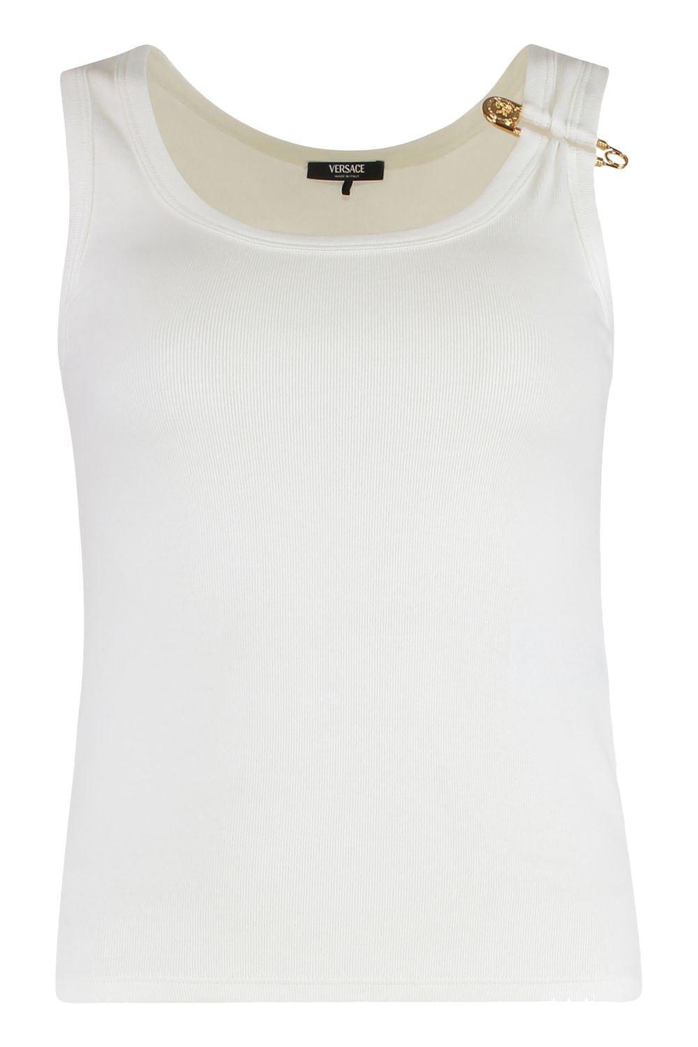 Versace Sleeveless and tank tops for Women | Online Sale up