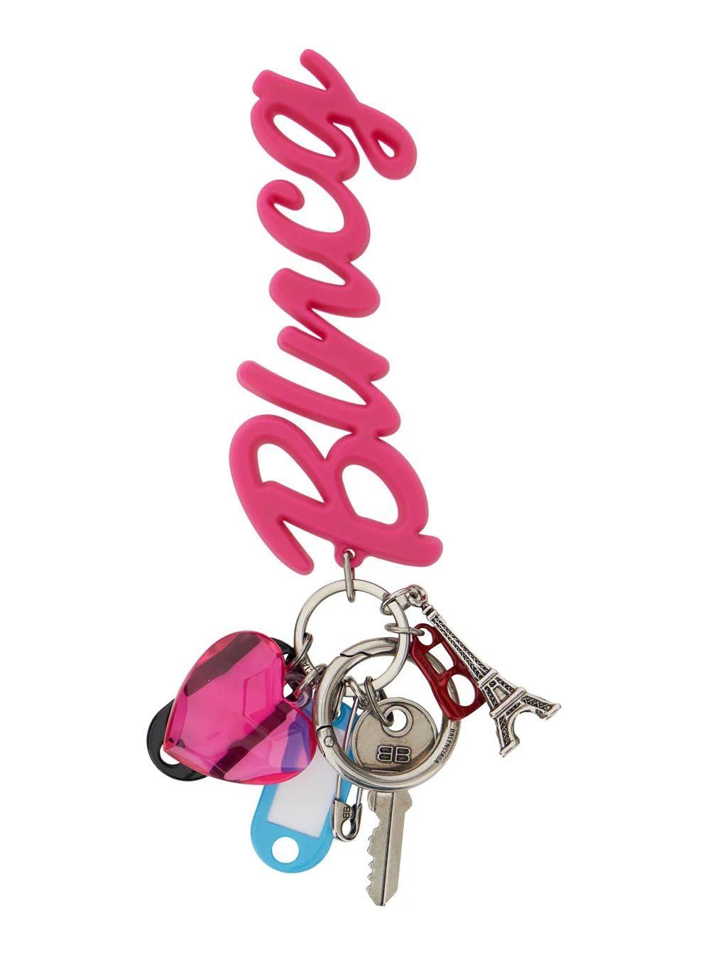 Balenciaga Hourglass Soft Big Keychain Souvenirs in White | Lyst