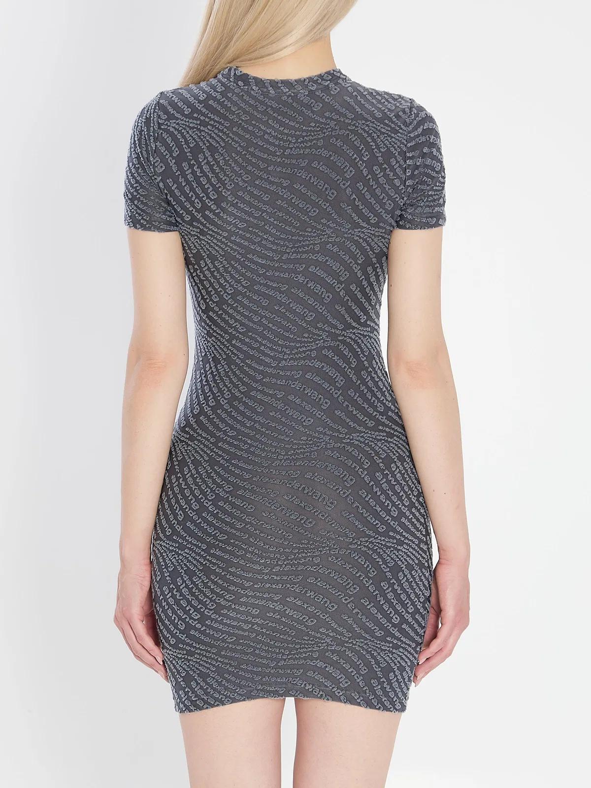 T By Alexander Wang Mini Dress in Gray