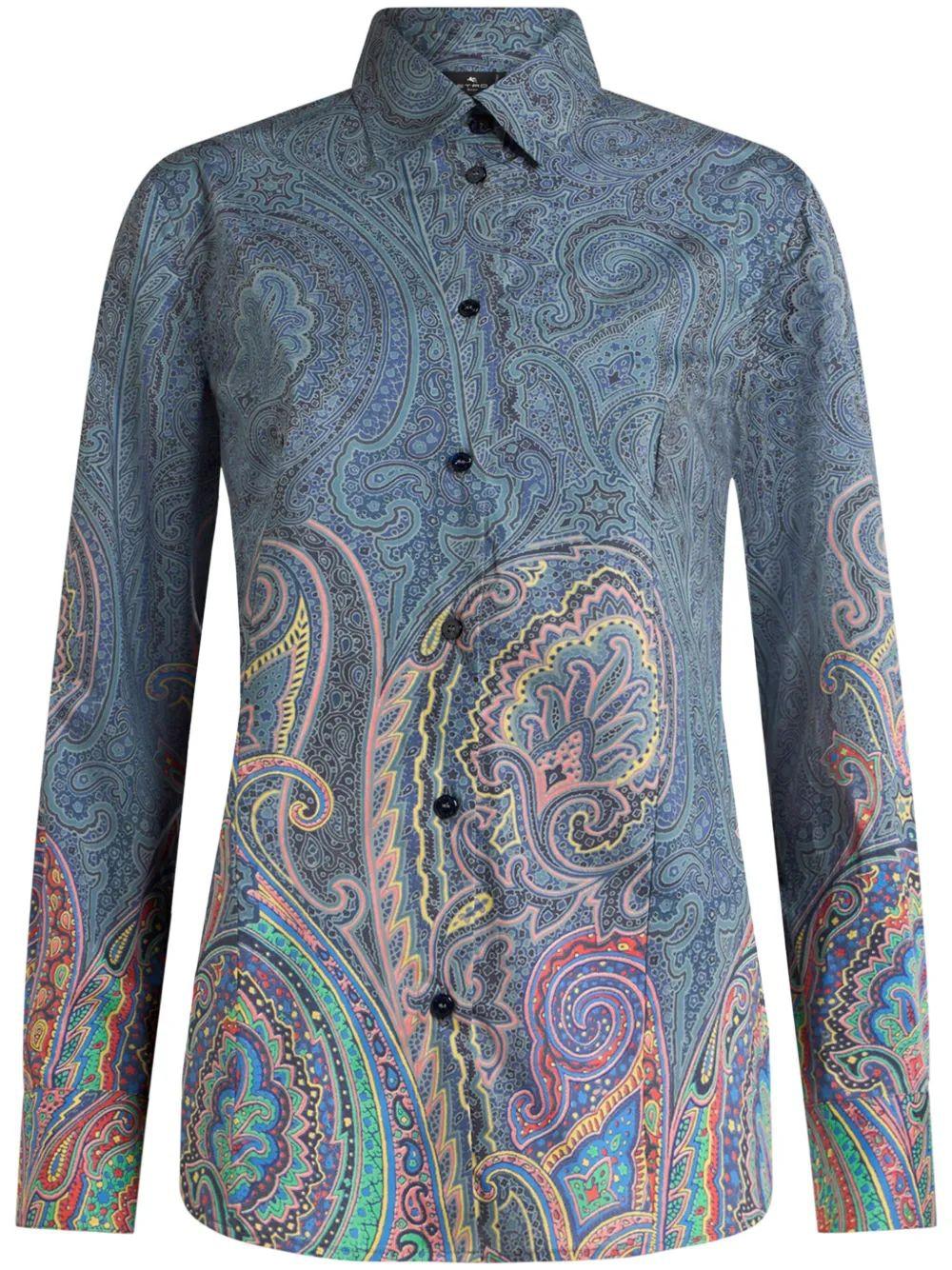 水着・ビーチグッズその他 ETRO Paisley Shirt Multicolor WRPA0027AK757 Etro FLORAL PAISLEY SHIRT | REVERSIBLE