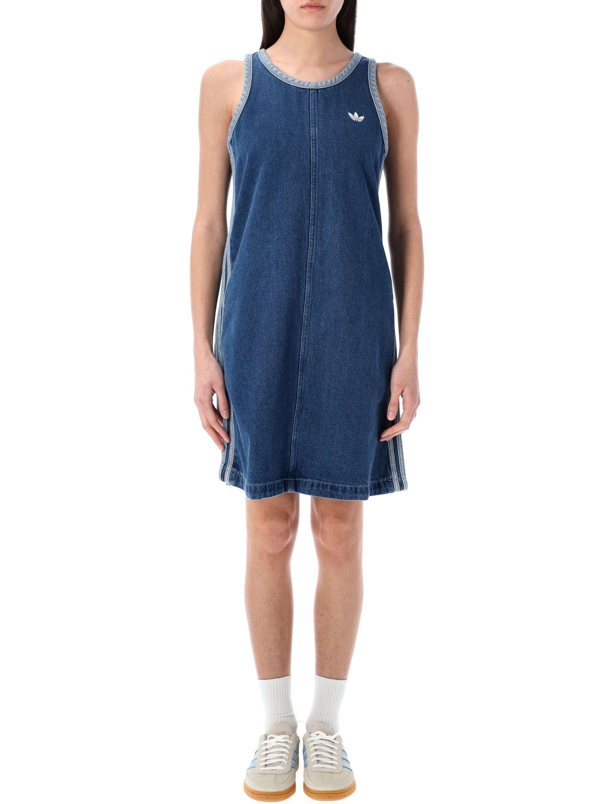 【ADIDAS】ADICOLOR DENIM 3S TANK DRESS タンクワンピース Adidas Original Adicolor Denim 3-Stripes Tank Dress