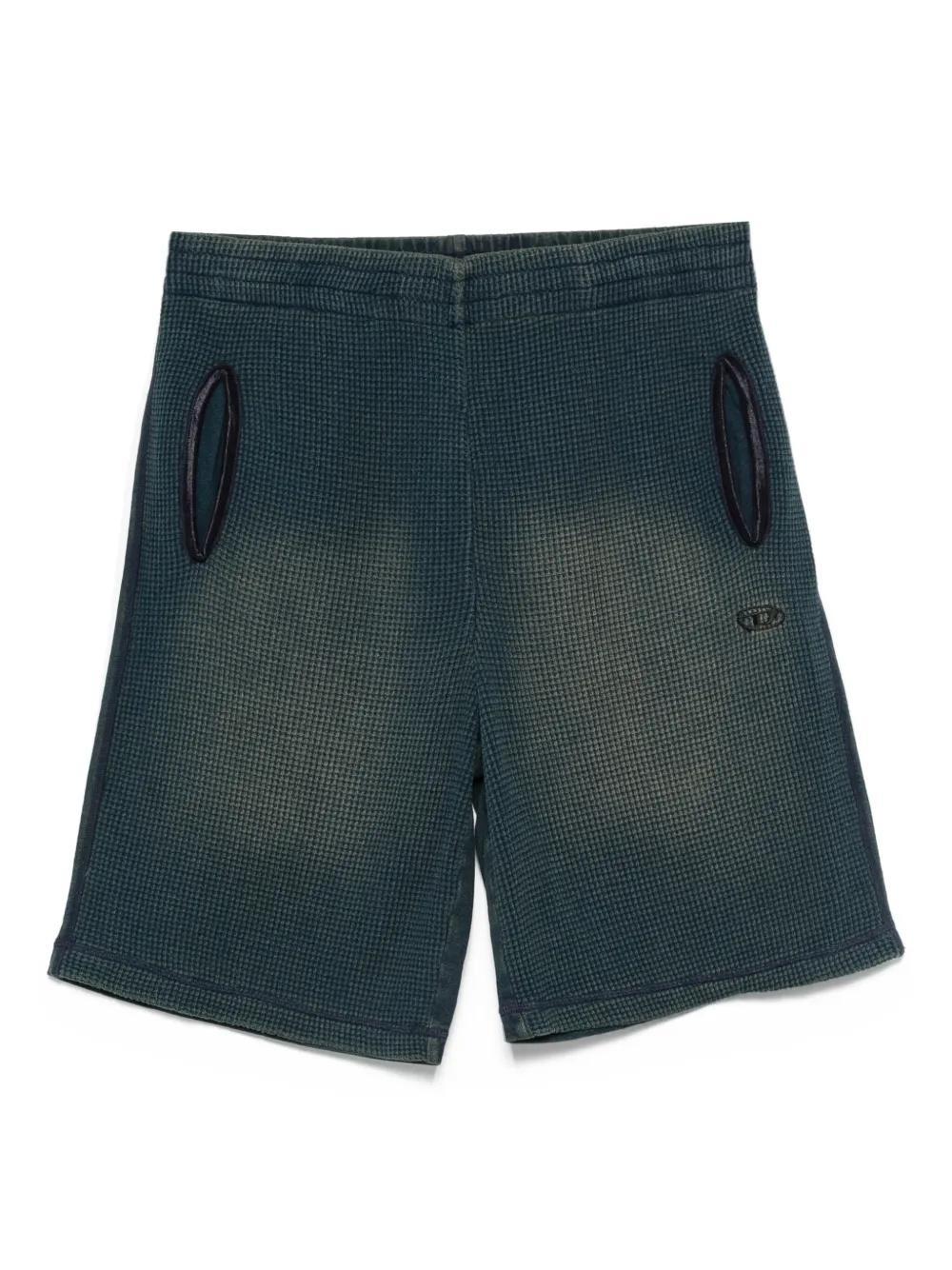 DIESEL DSIRE shorts 黒 レザー風 23インチ DIESEL Shorts for
