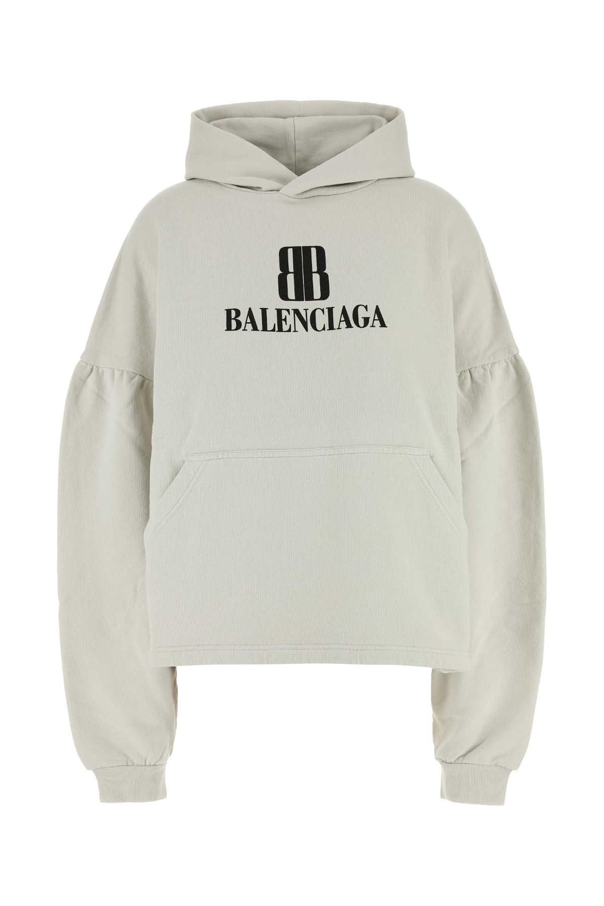 Balenciaga Hoodie in White | Lyst