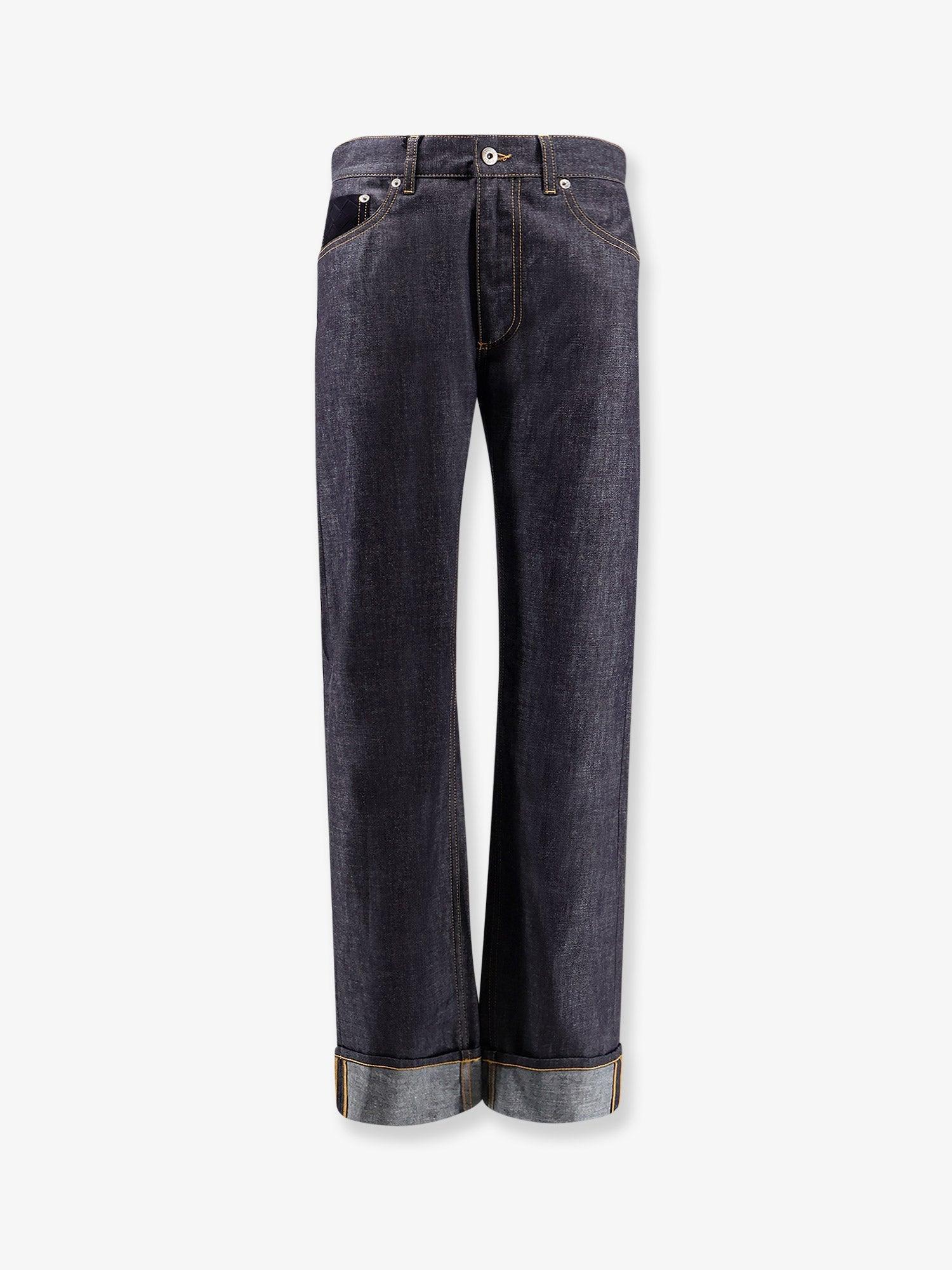 デニム・ジーパン Bottega Veneta Denim Jeans With Turned-Up Hem BOTTEGA VENETA | Turn Up Medium Wash Denim Jeans | Women