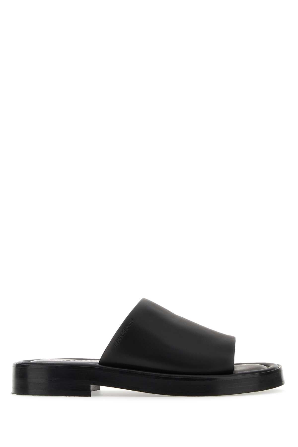 VIP【送料関税込】FERRAGAMO Black Rubber Lilou Slippers Ferragamo Slippers for Women | Online Sale up to 51% off | Lyst
